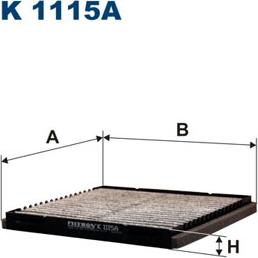 Filtron K1115A - Фильтр воздуха в салоне avtokuzovplus.com.ua