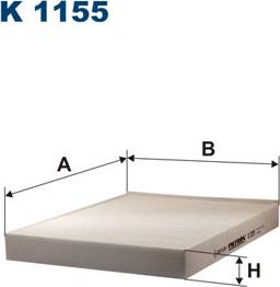 Filtron k1155 - Фильтр воздуха в салоне autodnr.net