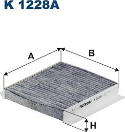 Filtron K 1228A - Фільтр, повітря у внутрішній простір autocars.com.ua