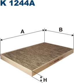 Filtron K1244A - Фільтр, повітря у внутрішній простір autocars.com.ua