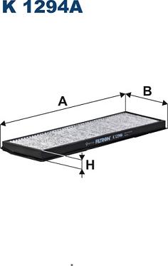 Filtron K 1294A - Фільтр, повітря у внутрішній простір autocars.com.ua