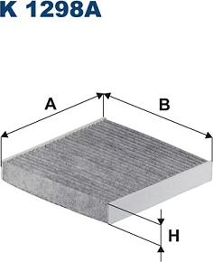 Filtron K 1298A - Фильтр воздуха в салоне avtokuzovplus.com.ua