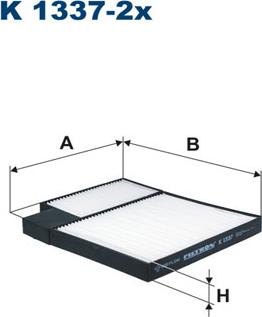 Filtron K1337-2x - Фильтр воздуха в салоне avtokuzovplus.com.ua