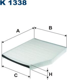 Filtron K1338 - Фильтр воздуха в салоне avtokuzovplus.com.ua