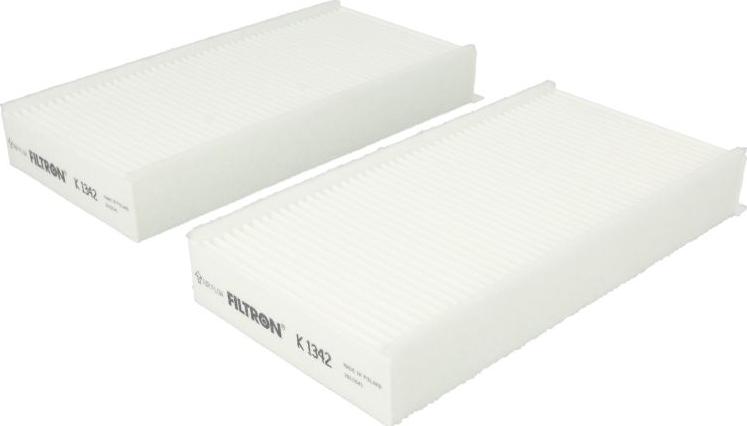 Filtron K1342-2x - Фільтр, повітря у внутрішній простір autocars.com.ua