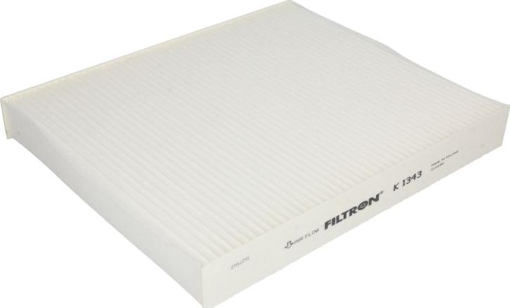 Filtron K 1343 - Фільтр, повітря у внутрішній простір autocars.com.ua