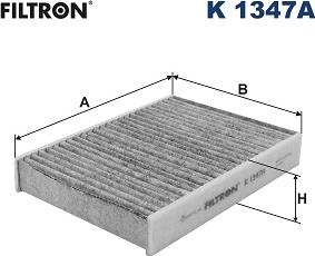 Filtron K 1347A - Фільтр, повітря у внутрішній простір autocars.com.ua