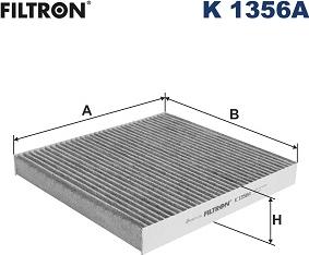 Filtron K 1356A - Фільтр, повітря у внутрішній простір autocars.com.ua