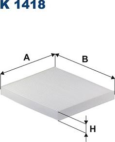 Filtron K 1418 - Фильтр воздуха в салоне autodnr.net