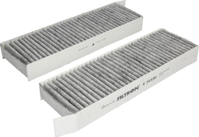 Filtron K 1433A-2x - Фільтр, повітря у внутрішній простір autocars.com.ua