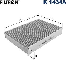 Filtron K 1434A - Фільтр, повітря у внутрішній простір autocars.com.ua