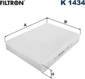 Filtron K 1434 - Фільтр, повітря у внутрішній простір autocars.com.ua