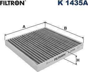 Filtron K 1435A - Фільтр, повітря у внутрішній простір autocars.com.ua