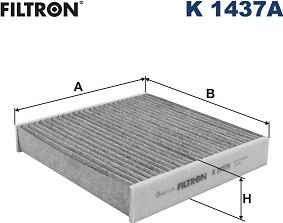 Filtron K 1437A - Фільтр, повітря у внутрішній простір autocars.com.ua