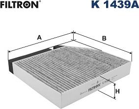 Filtron K 1439A - Фильтр воздуха в салоне avtokuzovplus.com.ua