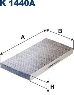 Filtron K 1440A - Фільтр, повітря у внутрішній простір autocars.com.ua