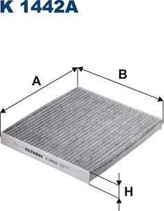 Filtron K 1442A - Фильтр воздуха в салоне avtokuzovplus.com.ua