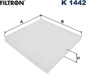 Filtron K 1442 - Фільтр, повітря у внутрішній простір autocars.com.ua