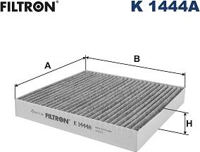 Filtron K 1444A - Фильтр воздуха в салоне avtokuzovplus.com.ua