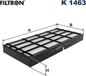 Filtron K 1463 - Фільтр, повітря у внутрішній простір autocars.com.ua