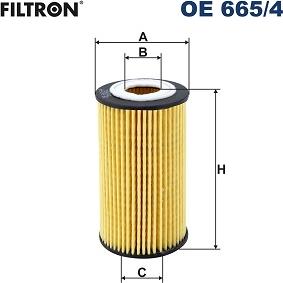 Filtron OE 665/4 - Масляный фильтр avtokuzovplus.com.ua