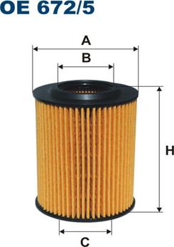 Filtron OE672/5 - Масляний фільтр autocars.com.ua