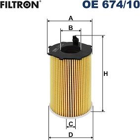 Filtron OE 674/10 - Масляний фільтр autocars.com.ua