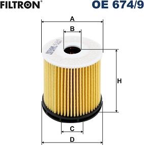 Filtron OE 674/9 - Масляний фільтр autocars.com.ua