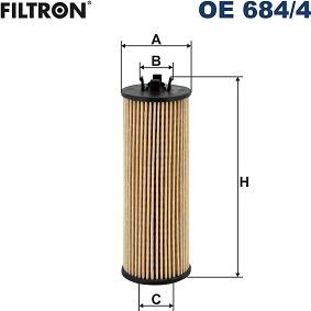 Filtron OE 684/4 - Масляний фільтр autocars.com.ua