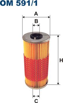 Filtron OM591/1 - Масляний фільтр autocars.com.ua