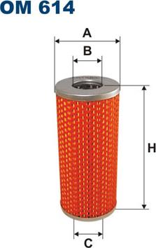 Filtron OM614 - Масляний фільтр autocars.com.ua