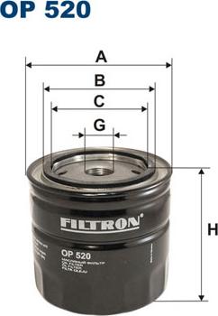 Filtron OP520 - Масляный фильтр autodnr.net