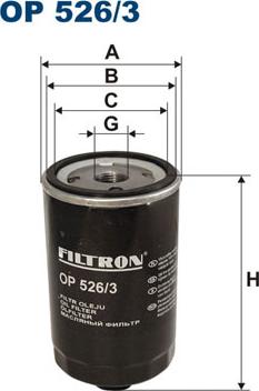 Filtron OP526/3 - Масляный фильтр avtokuzovplus.com.ua