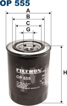 Filtron OP555 - Масляный фильтр autodnr.net
