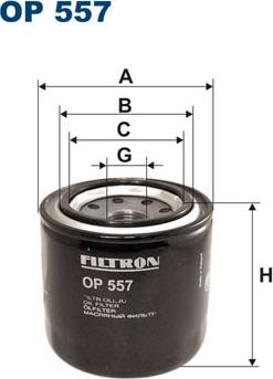 Filtron OP557 - Масляный фильтр autodnr.net