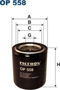 Filtron OP558 - Масляный фильтр autodnr.net