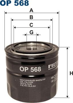 Filtron OP568 - Фильтр масл. корпусной autodnr.net