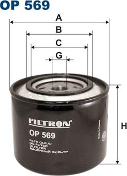 Filtron OP569 - Масляный фильтр autodnr.net