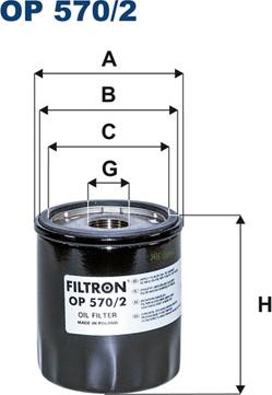 Filtron OP570/2 - Масляный фильтр autodnr.net