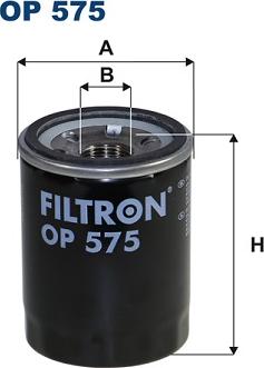 Filtron OP575 - Масляний фільтр autocars.com.ua
