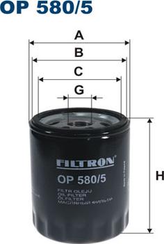 Filtron OP580/5 - Масляный фильтр autodnr.net