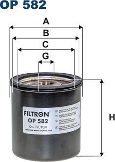 Filtron OP582 - Масляный фильтр autodnr.net