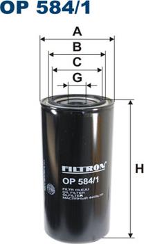 Filtron OP584/1 - Масляный фильтр autodnr.net