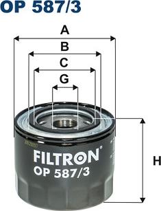 Filtron OP 587/3 - Масляный фильтр autodnr.net