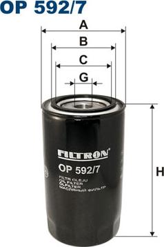 Filtron OP592/7 - Масляный фильтр autodnr.net