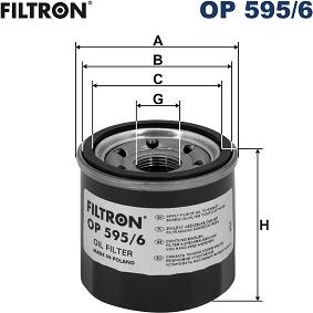 Filtron OP 595/6 - Масляний фільтр autocars.com.ua