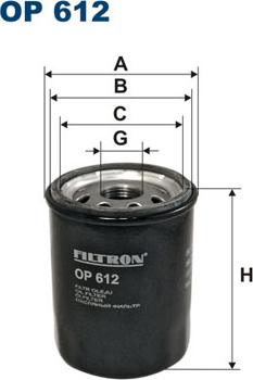 Filtron OP612 - Масляный фильтр autodnr.net