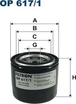 Filtron OP617/1 - Масляный фильтр autodnr.net