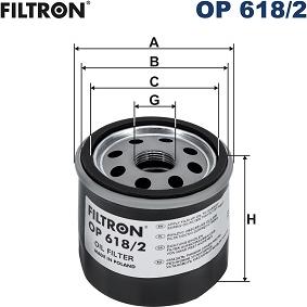 Filtron OP 618/2 - Масляний фільтр autocars.com.ua