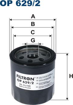 Filtron OP629/2 - Масляный фильтр autodnr.net